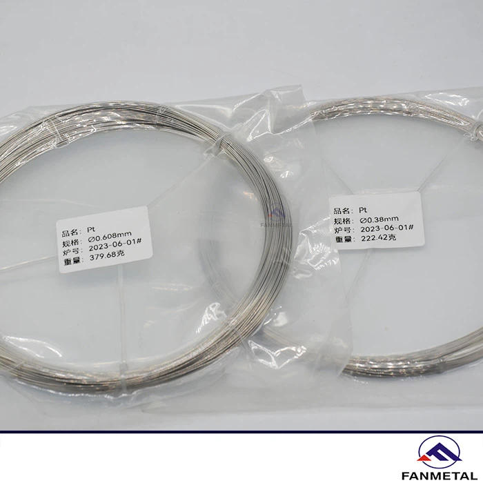 ลวดแพลตตินัมโลหะบริสุทธิ์